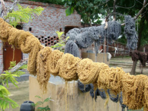 Wool used in making the rugs