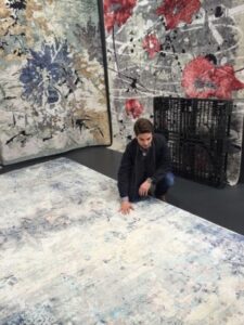 Den Cralle with rugs