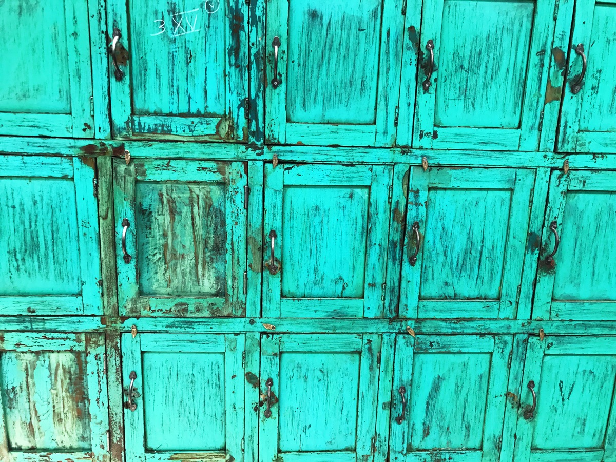 turquoise doors 