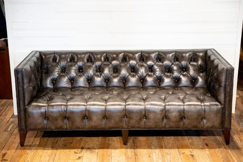 Whittemore Sherrill leather sofa