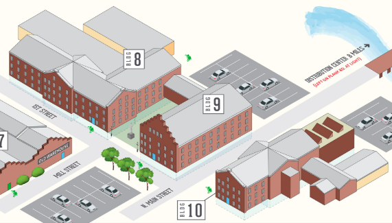 buildings 8, 9 and 10 map