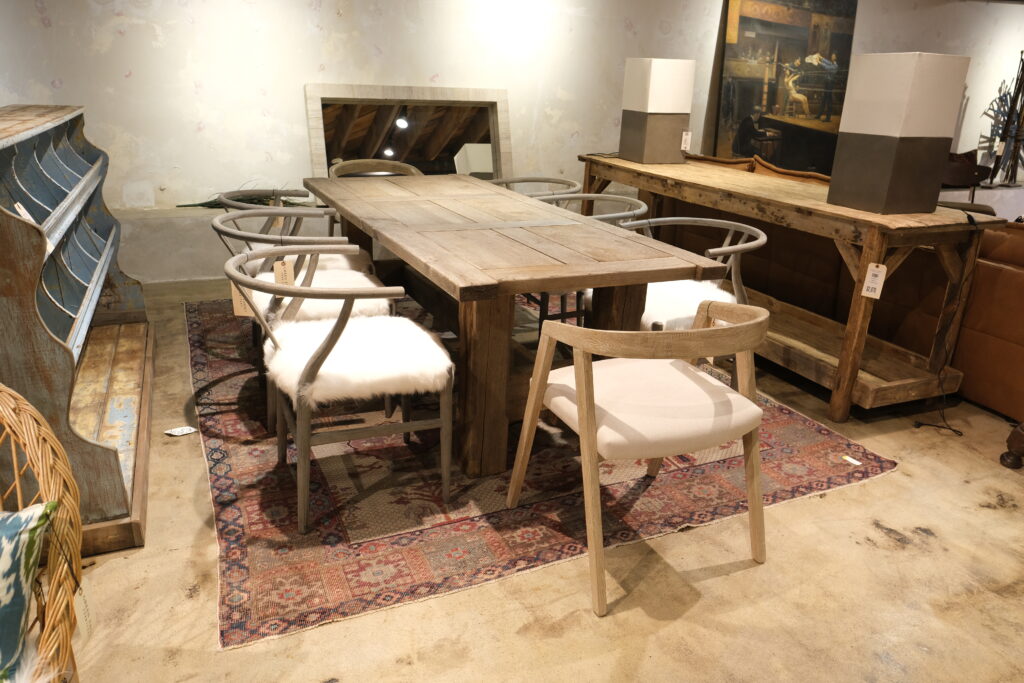 Wood Furniture, dining table and chairs from Green Front Furniture