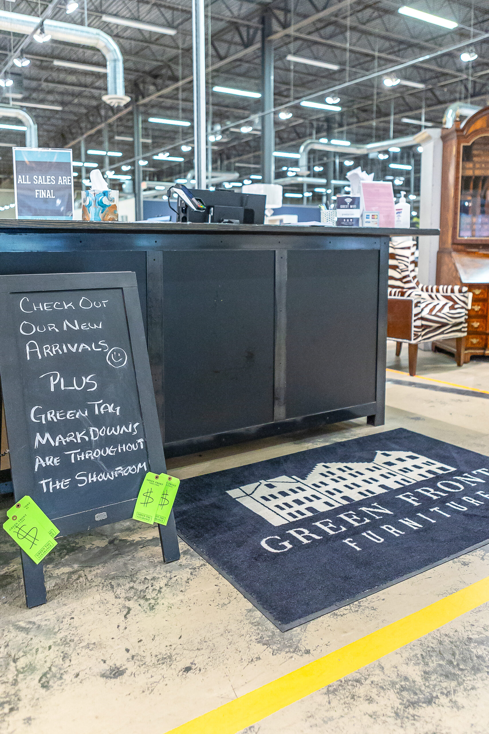 Green Front Furniture's Clearance furnitures selection